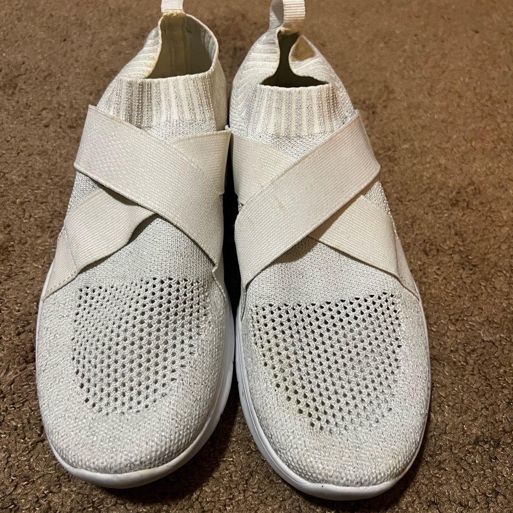 Primark Cream Knit Slip-On Shoes